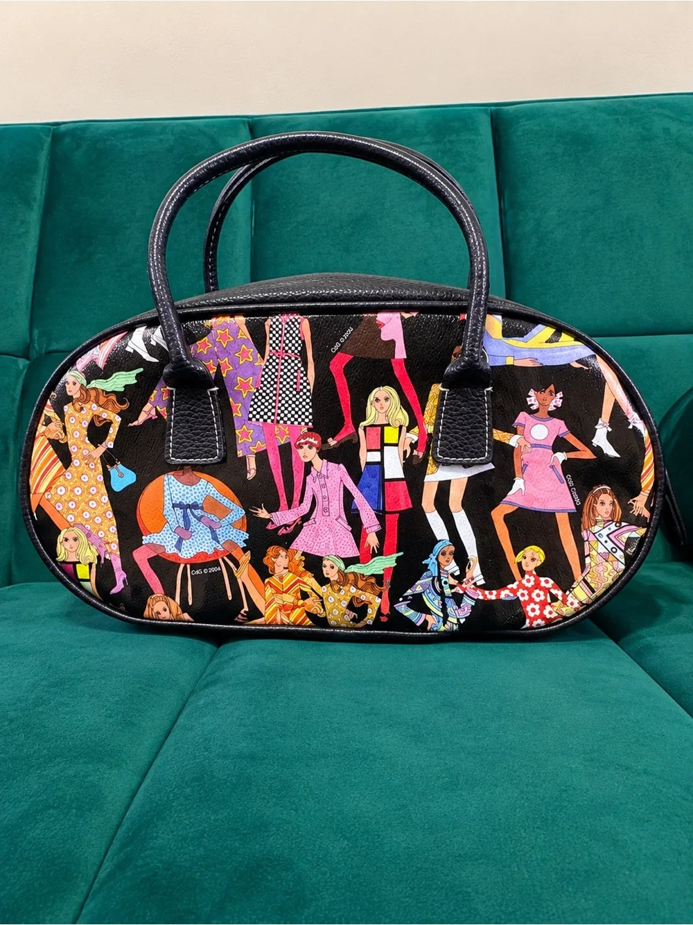 Vintage Sydney Love Fashionista Bowler Bag Y2K 2000s